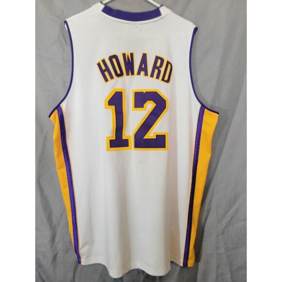 Adidas Dwight Howard Los Angeles Lakers Basketball Sewn 52 White NBA Jersey - Picture 4 of 10